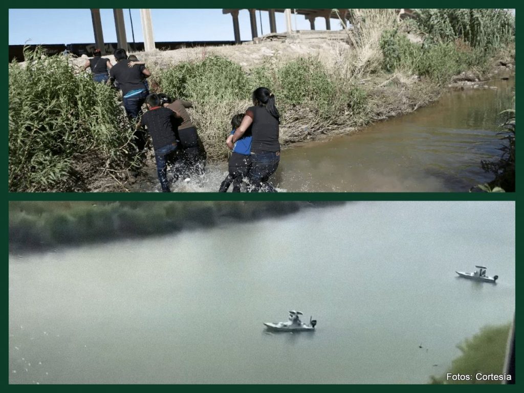 Migrantes de Guatemala intentan cruzar río entre México y Estados Unidos