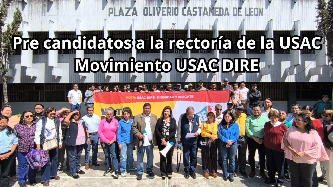 Se presentan tres pre candidatos a la Rectoría de la USAC período 2026-2030